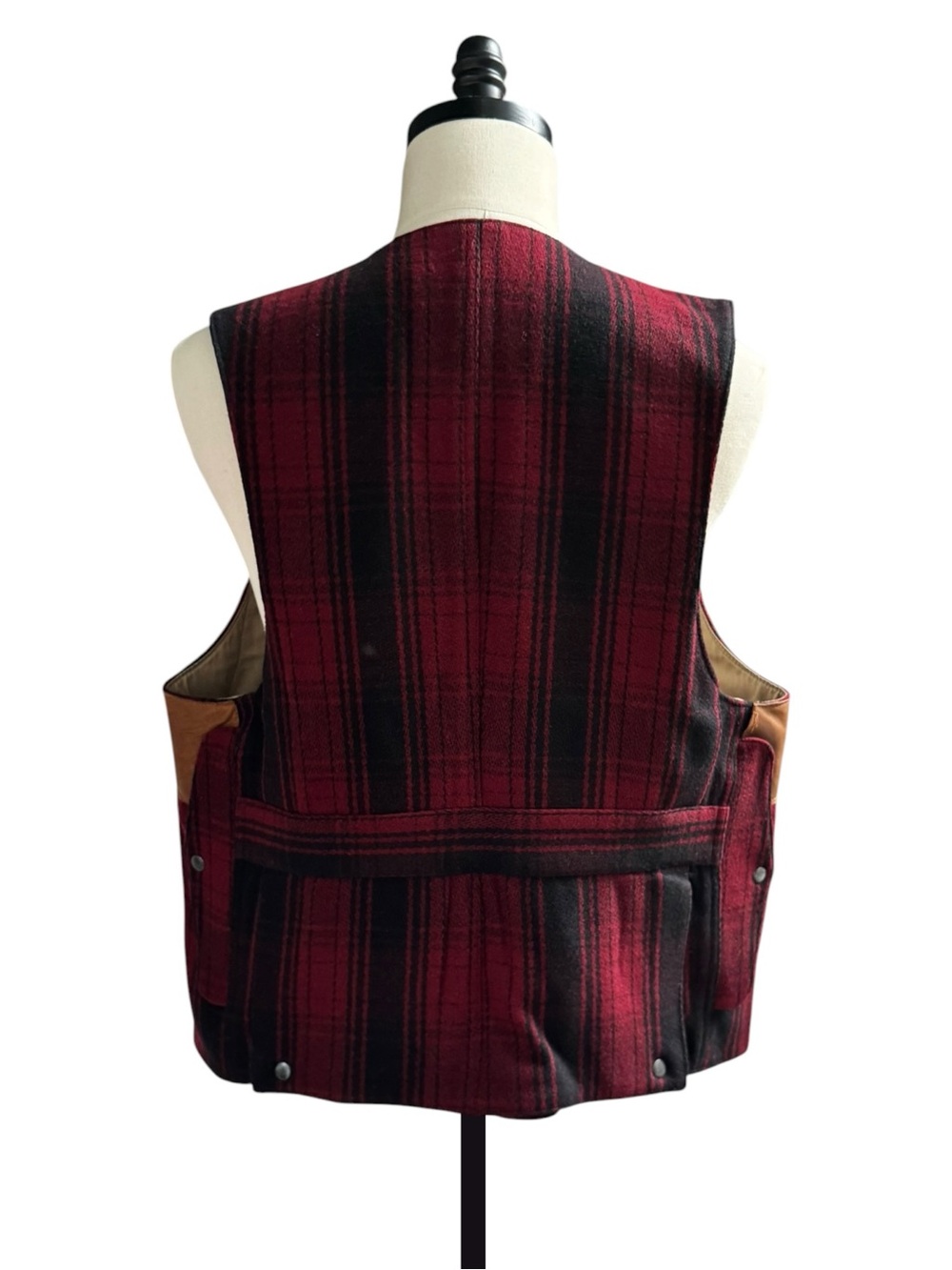 Vintage Polo Ralph Lauren Sportsman Vest Wool Plaid | LARGE NWT - Picture 5 of 14